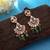 Green color polki kundan earrings festive ethnic style
