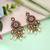 White color meenakari kundan earrings traditional handmade design