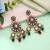 Multi color meenakari kundan earrings festive ethnic style