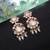 White color american diamond earrings party wear design