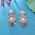Multi color american diamond earrings designer jewelry style
