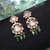 Green color american diamond earrings everyday fashion style
