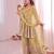 Women's Gorgeous Embroidery Fendy Silk Fabric Flared Kurta Palazzo and Dupatta Set