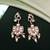 White color american diamond earrings elegant party wear style
