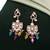 Multi color american diamond earrings trendy fashion style