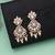 White color american diamond earrings premium crystal finish