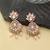 White color american diamond earrings premium crystal finish