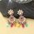 Multi color american diamond earrings stylish party wear