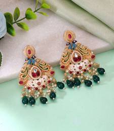 Multi color meenakari earrings festive designer style