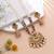 White color temple necklace jewelry set south indian style
