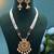 White color temple necklace jewelry set south indian style