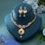 Multi color temple necklace jewelry set ethnic style