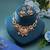 Multi color temple necklace jewelry set handmade artwork