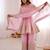 Women's Gorgeous Embroidery Fendy Silk Fabric Flared Kurta Palazzo and Dupatta Set