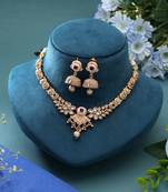 Multi color temple necklace jewelry set antique style