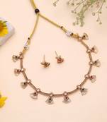 Multi color temple necklace jewelry set royal bridal style