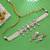 White color american diamond necklace set crystal designer finish