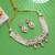 White color polki necklace set traditional bridal design