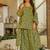 Floral printed pure cotton square neck kurta trouser & dupatta set