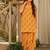 Floral printed pure cotton v neck kurta trouser & dupatta set