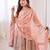 Women's Gorgeous Embroidery Work Fendy Silk Fabric Flared Kurta Palazzo and Dupatta Set