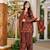 Floral printed pure cotton round neck kurta trouser & dupatta set