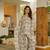 Floral printed pure cotton v neck kurta trouser & dupatta set