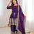 Women's Gorgeous Embroidery Fendy Silk Fabric Flared Kurta Palazzo and Dupatta Set