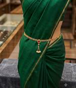  kamarpatta (waist belt)   kundan & agate stone   gold plated