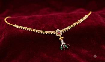  kamarpatta (waist belt)   kundan & agate stone   gold plated 2