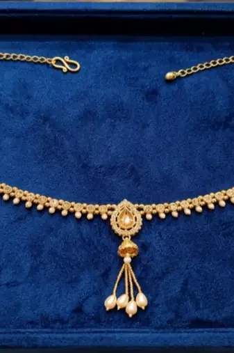 full lct kamarpatta (waist belt)   kundan & agate stone   gold plated
