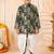 Boys teal mughal art print kurta & dhoti set
