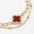 women artrificial stones gold plated rakhi with roli chawal chandan mishri