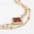 women artrificial stones gold plated rakhi with roli chawal chandan mishri