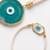 set of 2 evil eye design bhaiya bhabhi wraparound rakhi with roli chawal chandan