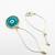 set of 2 evil eye design bhaiya bhabhi wraparound rakhi with roli chawal chandan