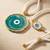 set of 2 evil eye design bhaiya bhabhi wraparound rakhi with roli chawal chandan