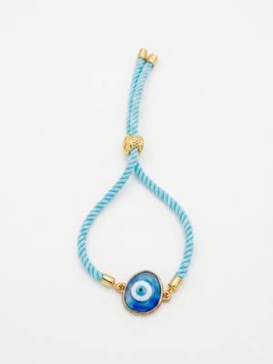 set of 2 blue evil eye bhaiya bhabhi wraparound rakhi with roli chawal chandan mishri 2