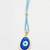 set of 2 blue evil eye bhaiya bhabhi wraparound rakhi with roli chawal chandan mishri