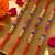 set of 4 multicolor circular beads studded thread rakhi with roli chawal chandan
