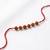 religious rudraksh thread rakhi with roli chawal chandan mishri