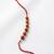 religious rudraksh thread rakhi with roli chawal chandan mishri