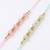 set of 2 pink & green artificial beads thread rakhi with roli chawal chandan mishri