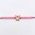 pink transparent beaded cartoon character kids rakhi with roli chawal chandan mishri