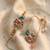 set of 2 artificial beads multicolor handmade bhaiya bhabhi rakhi with roli chawal