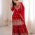 Women's Gorgeous Embroidery Fox Georgette Fabric Straight Kurta Sharara and Dupatta Set