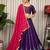 Purple Vichitra Silk Blend Lehenga Choli with Dupatta