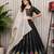Black Vichitra Silk Blend Lehenga Choli with Dupatta