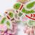 set of 2 leaf design pearls & artificial stones bhaiya bhabhi rakhi with roli chawal