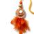 set of 4 yellow artificial beads & white pearls bhaiya bhabhi rakhi with roli chawal